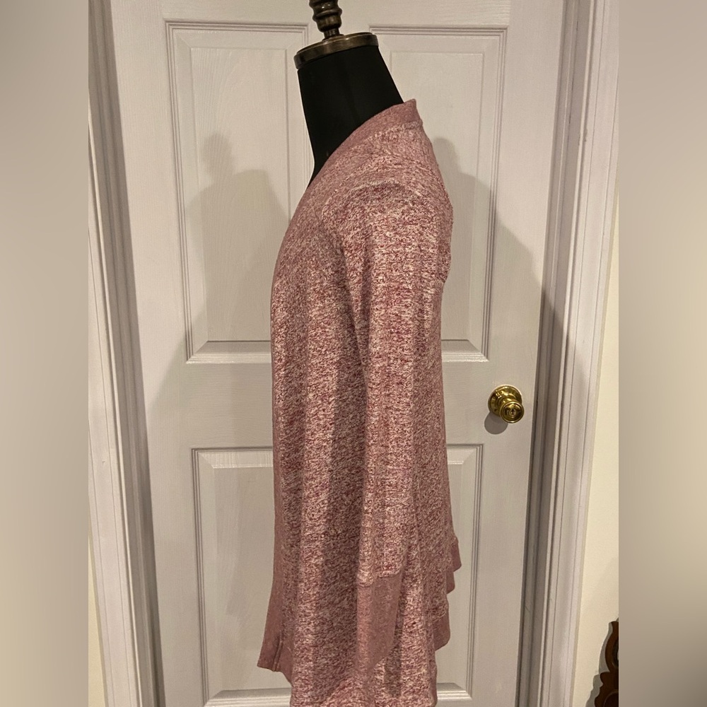 UGG Women's Rose Open-Front Cardigan Flowy Pink Size M - Picture 4 of 6